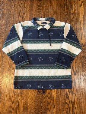 Vintage 90s Fleece Cottage Core Sweater